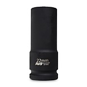 Головка торцевая ударная глубокая 6-гранная 1/2''DR (22 мм) тонкостенная AVS H11222IT