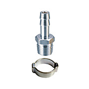 Переходник 1/4"M на елочку 8мм с обжимным кольцом 8x13мм FUBAG