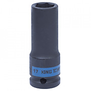 443517М Головка торцевая ударная глубокая шестигранная 1/2", 17мм KING TONY